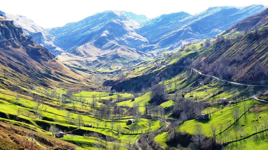 Paisaje del Valle del Miera en Cantabria